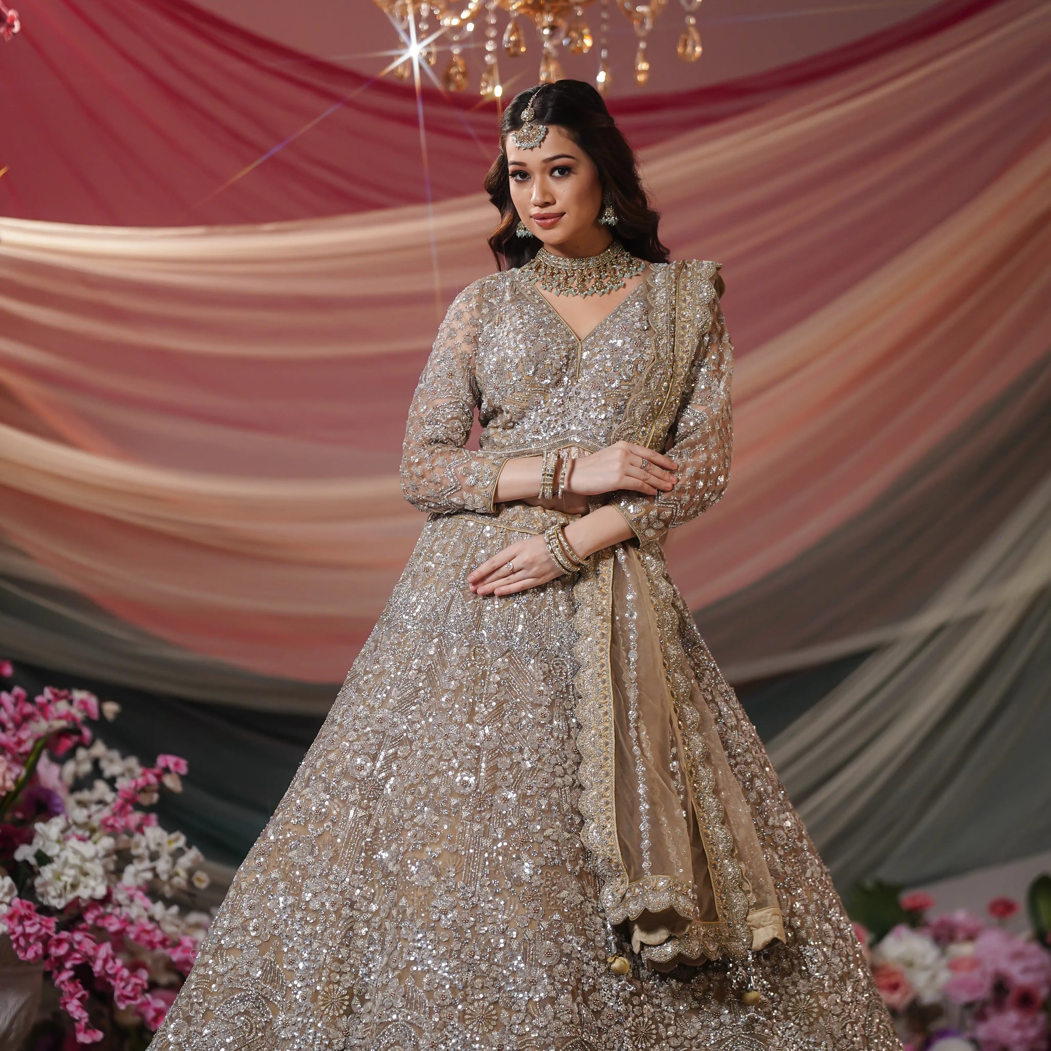 Ivory Moonbeam Lehenga Choli