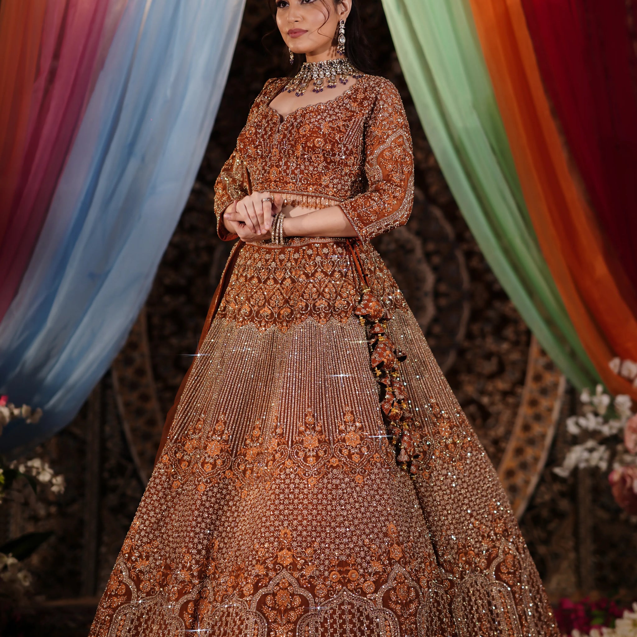 Crimson Legacy Lehenga Choli