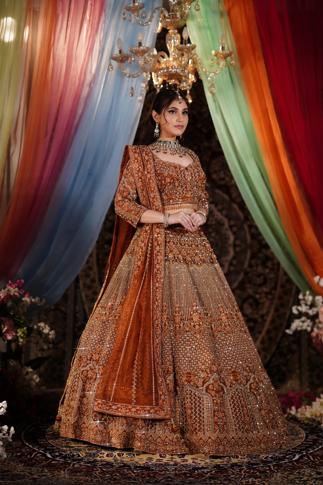 Crimson Legacy Lehenga Choli