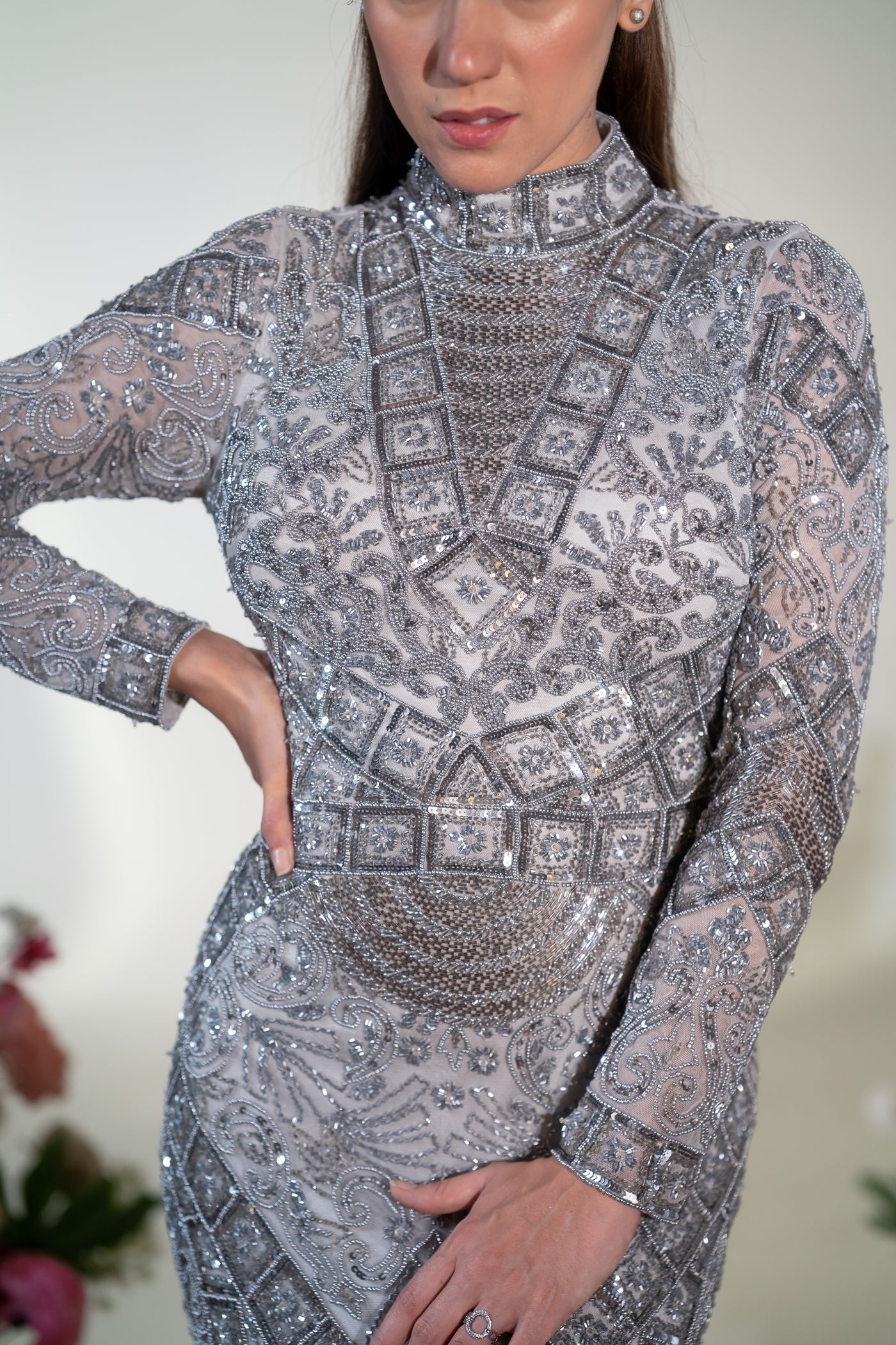 Silver Royale  Gown