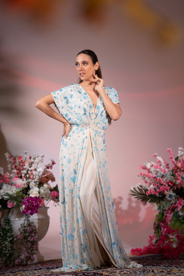 Celeste Bloom Embroidered Evening Gown